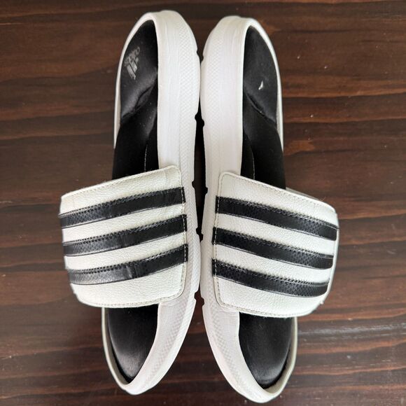 Size 6 - Adidas 5G Superstar Slides/Sandals RARE White/Black Men AC8702 - Picture 7 of 14